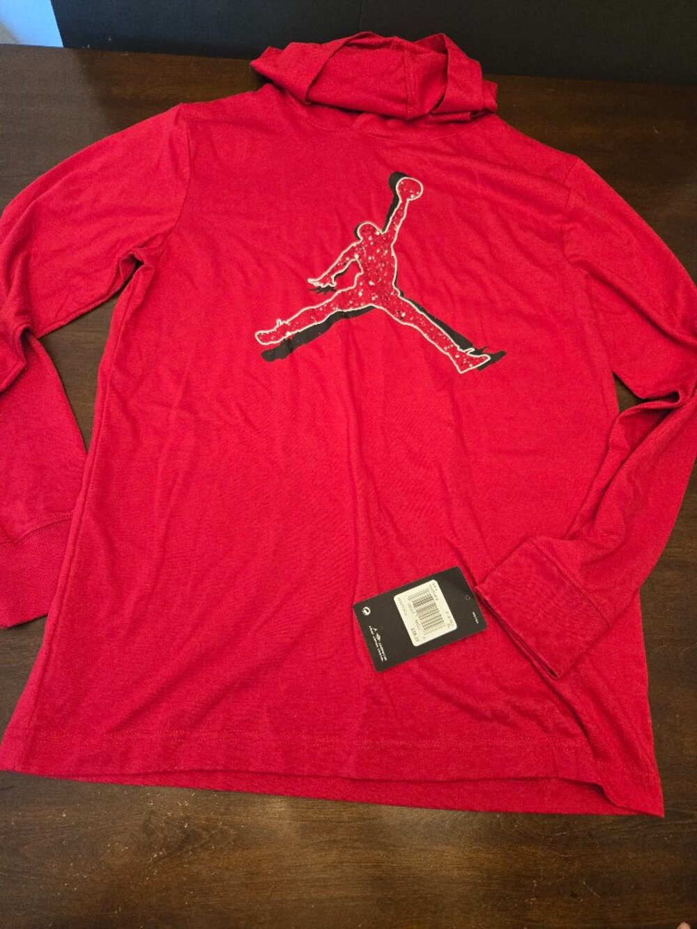NWT Jordan Jumpman Red Hooded Top Boys 13-15